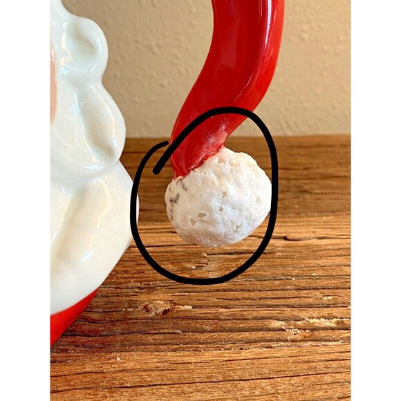 Vintage Winking Santa Claus Christmas Decoration Pitcher MCM Used - Picture 2 of 11